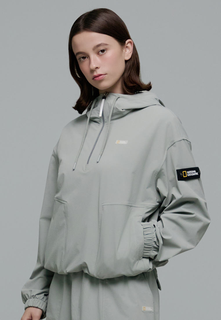 National Geographic Women's ARCHELON Woven Stretch Hooded Anorak Jacket