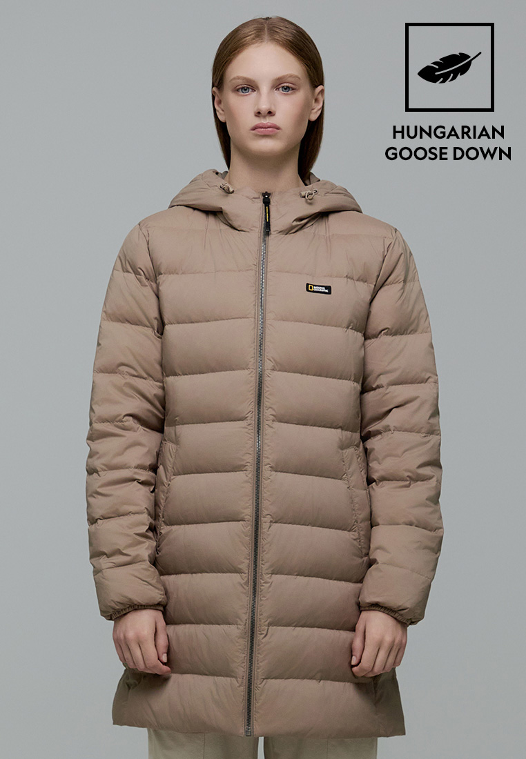 National Geographic Women's MILVUS Light Mid Length Down Jacket