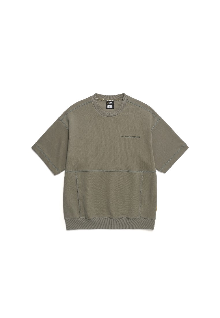 National Geographic Unisex PITTA Semi-Oversized Short Sleeve Sweatshirt