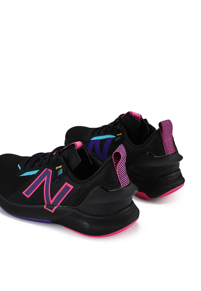 black and pink new balance shoes