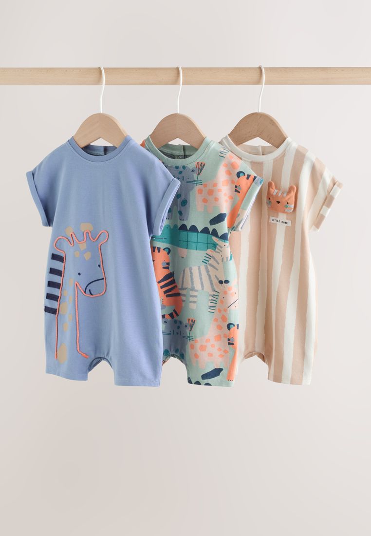 NEXT Jersey Baby Rompers 3 Pack