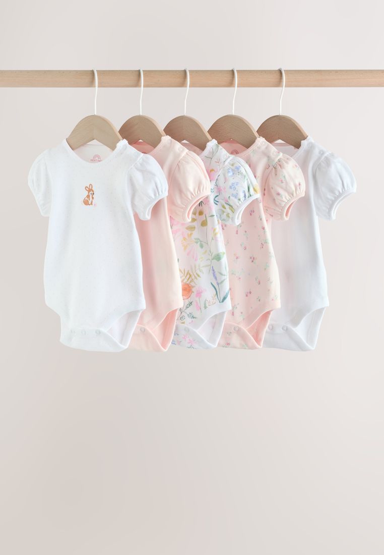 NEXT Short Sleeve Baby Bodysuits 5 Pack
