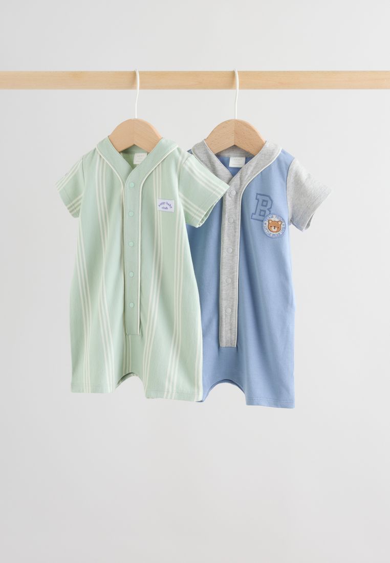 NEXT Baby Jersey Rompers 2 Pack
