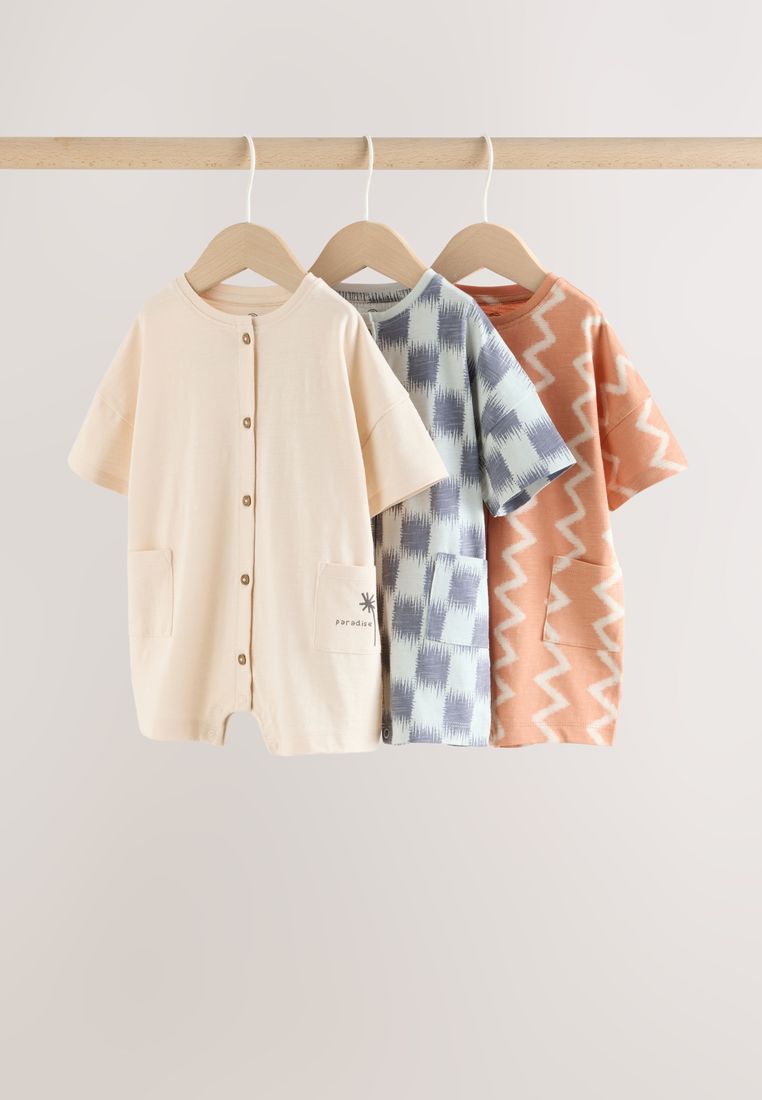 NEXT Jersey Baby Rompers 3 Pack
