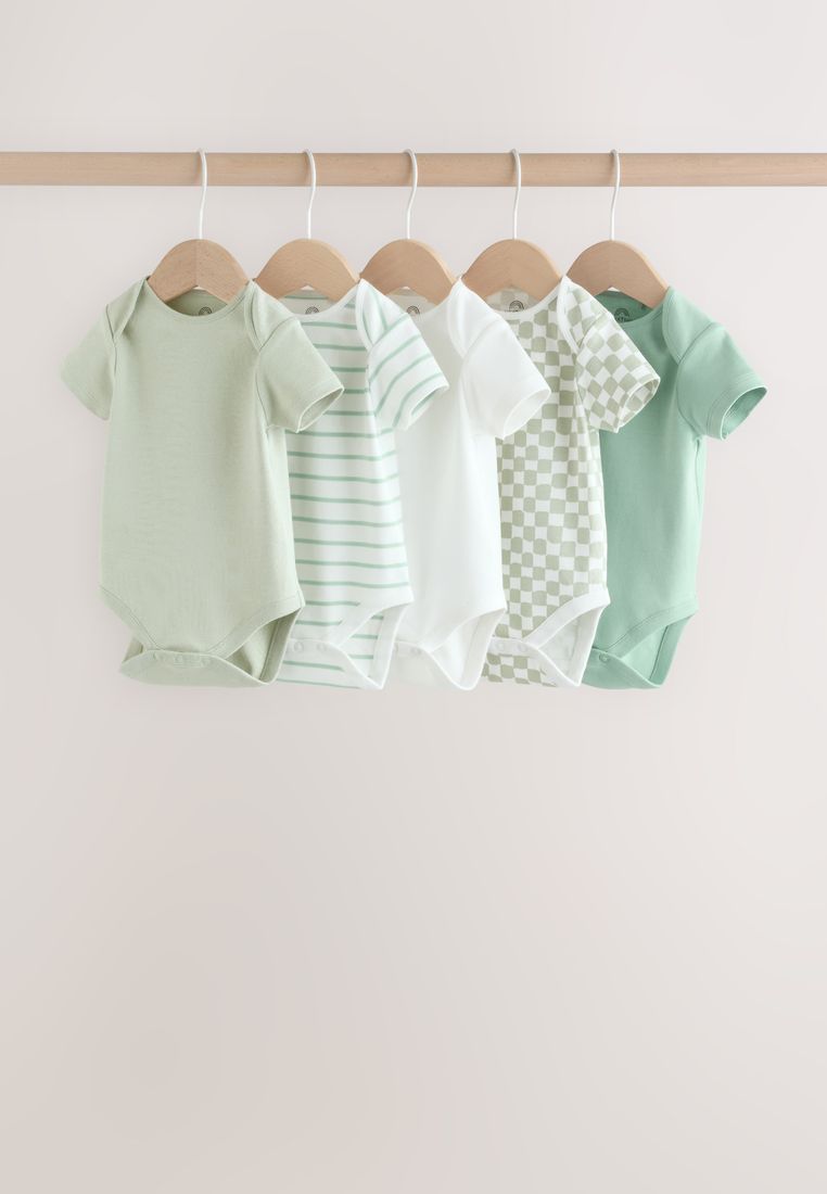 NEXT Short Sleeve Baby Bodysuits 5 Pack
