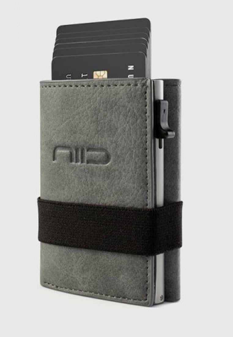 NIID NIID Vegan Leather Mini Wallet - Gray