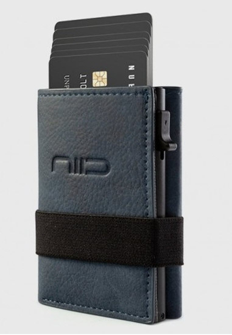NIID NIID Vegan Leather Mini Wallet - Dark Blue