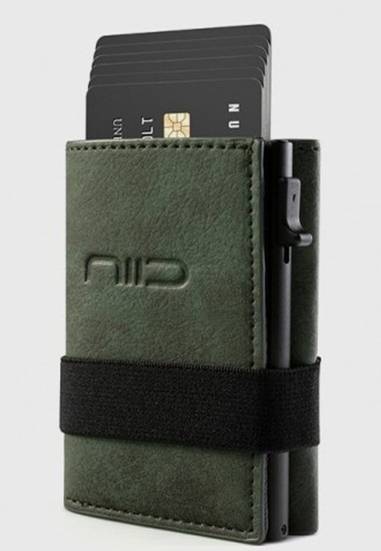 NIID NIID Vegan Leather Mini Wallet - Dark Green