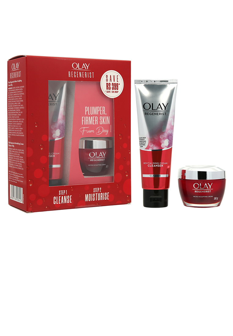 Olay OLAY - Regenerist Set (Micro-Sculpting Cream 50g + Revitalising Cream Cleanser 100g)