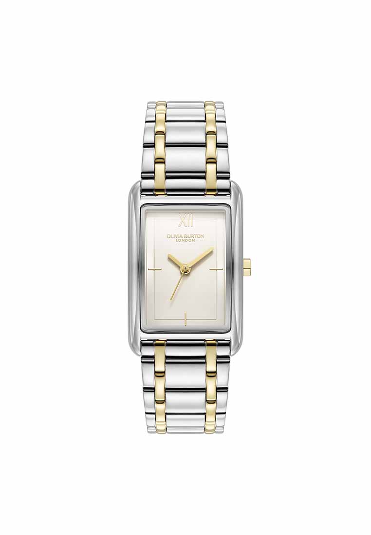 Olivia Burton Grove Women's Watch Stainless Steel & Ionic Plated Thin Gold Steel Strap - White Dial 
