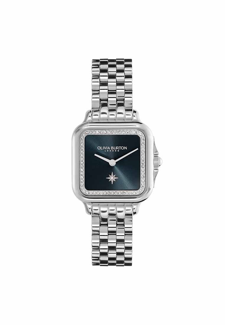 Olivia Burton Grosvenor Women's Watch Stainless Steel Strap - Blue Dial 24000083