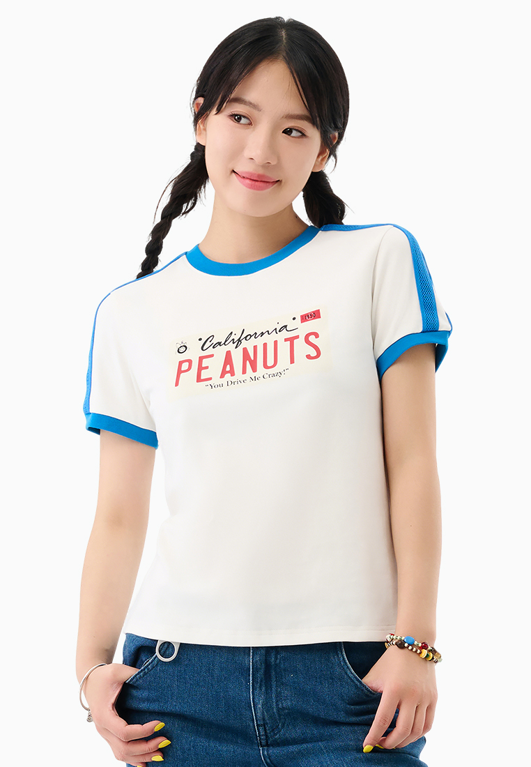 Palladium PALLADIUM x SNOOPY WOMEN'S SIDE TAPED LOGO T-SHIRT