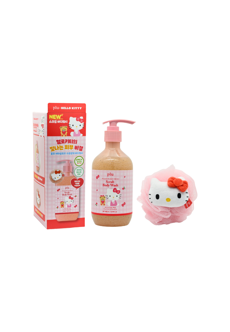 PLU Plu Hello Kitty Mellrose Scrub Bodywash Set (2pcs) 2piece