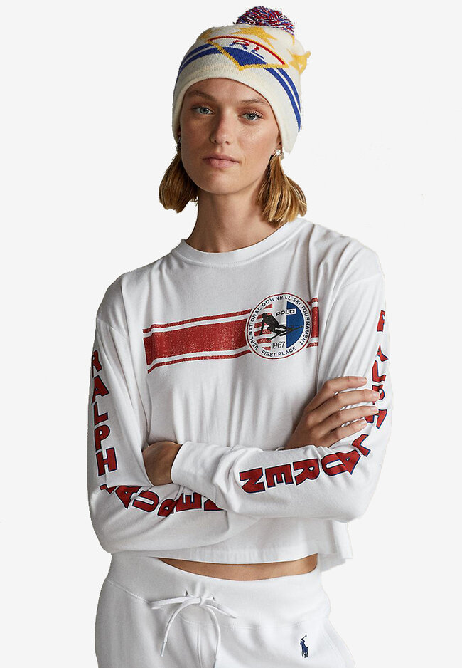 polo ralph lauren women's white v neck t shirt