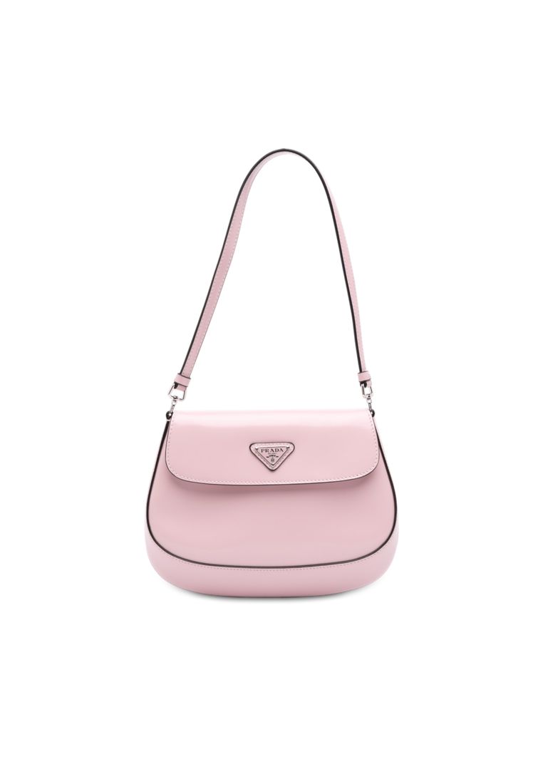 Prada Pre-Loved Prada Spazzolato Leather Cleo Flap Shoulder Bag