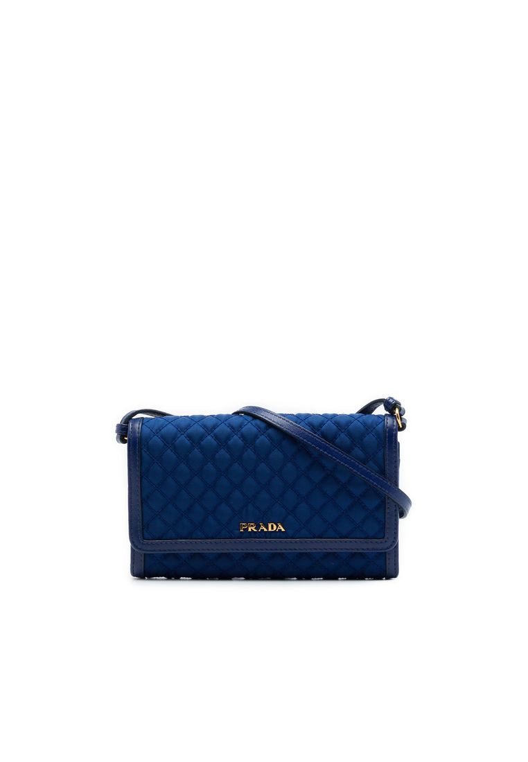 Prada Pre-Loved Prada Impuntu Tessuto Wallet On Strap