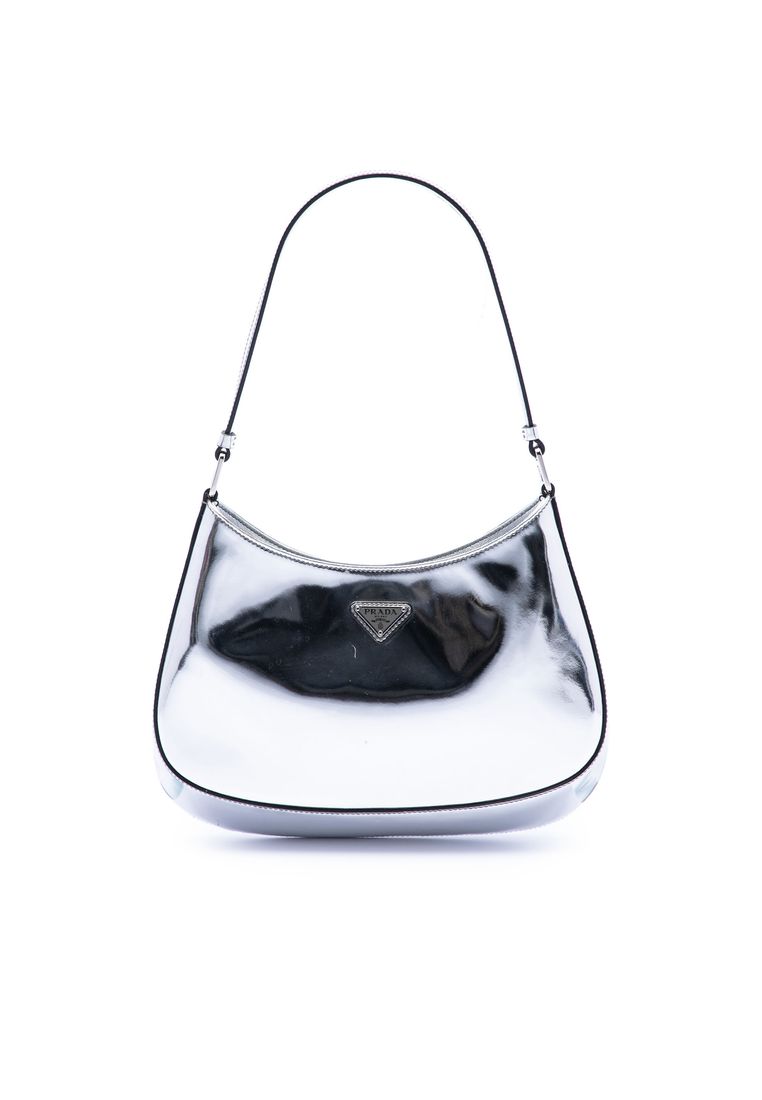 Prada Pre-Loved Prada Spazzolato Leather Cleo Shoulder Bag