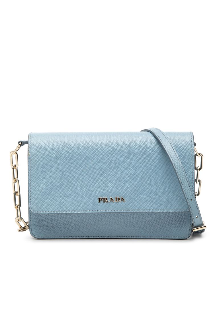 Prada Pre-Loved Prada Saffiano Lux Wallet On Chain
