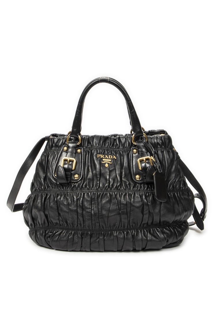 Prada Pre-Loved Horizontal Convertible Gaufre Tote