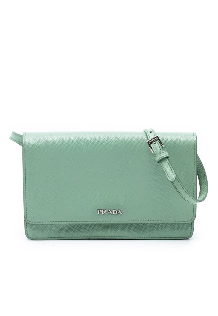 Prada Pre-Loved Prada Saffiano Wallet On Strap