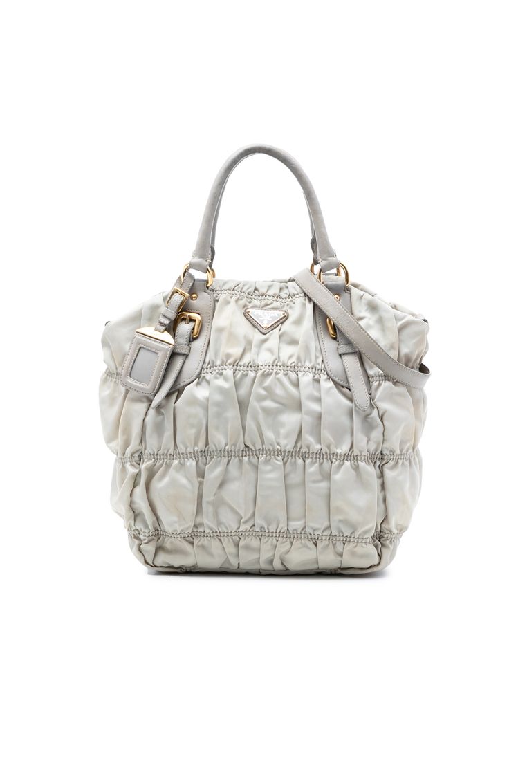 Prada Pre-Loved Prada Tessuto Gaufre Satchel