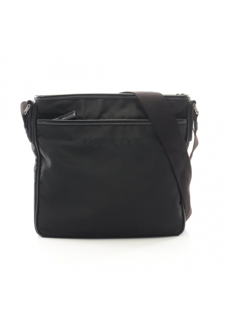 Prada Pre-Loved Prada Shoulder bag Nylon Saffiano leather black