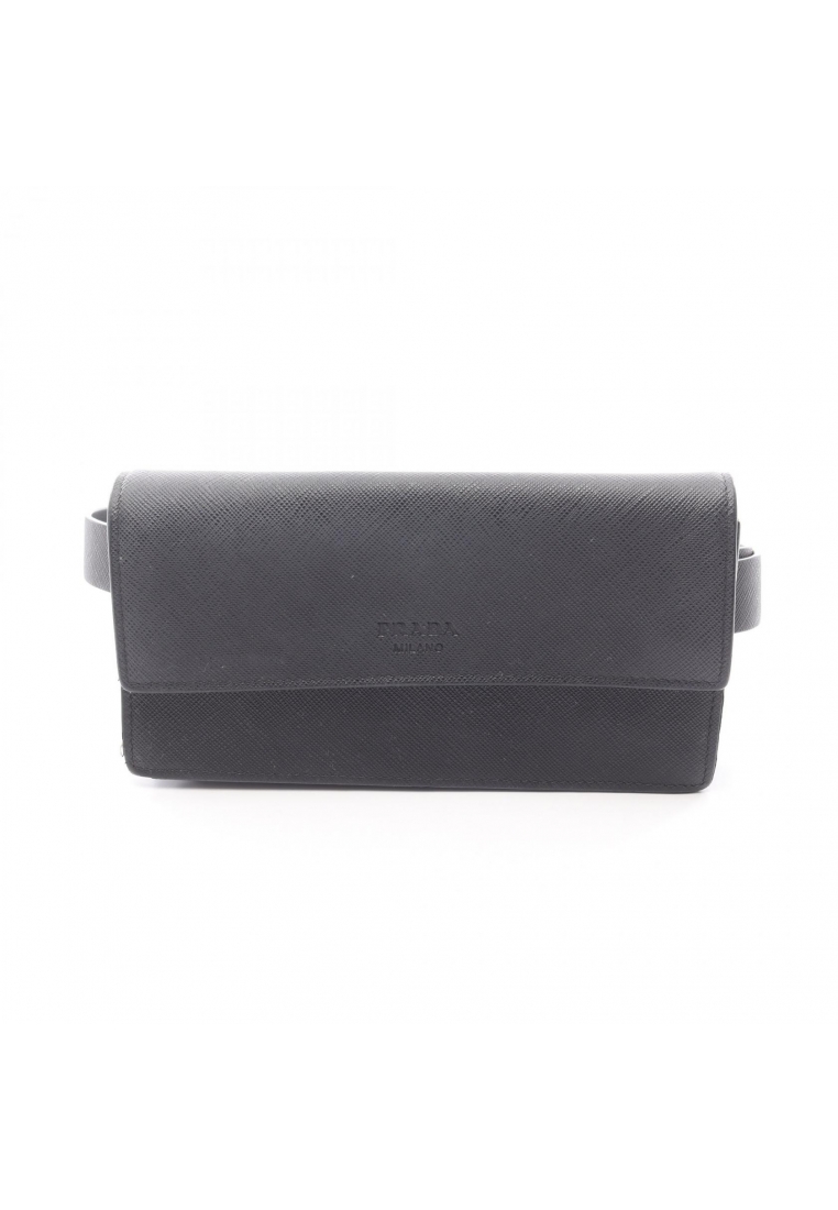 Prada Pre-Loved Prada waist bag body bag Saffiano leather black