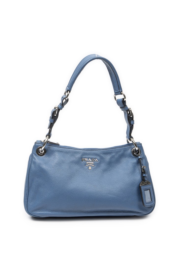 PRADA Pre-Loved Buckle Zip Hobo