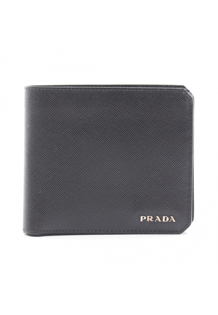 Prada Pre-Loved Prada SAFFIANO CORNER Bi-fold wallet Saffiano leather black