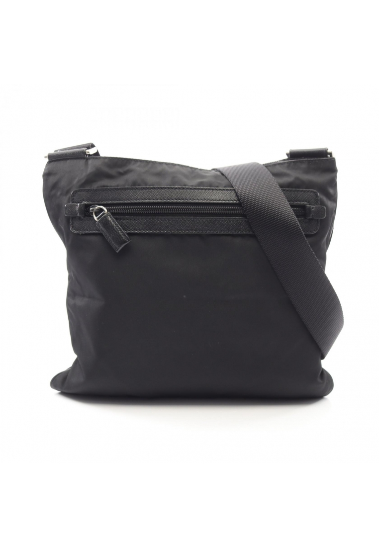 Prada Pre-Loved Prada VIAGGIO Shoulder bag Nylon Saffiano leather black