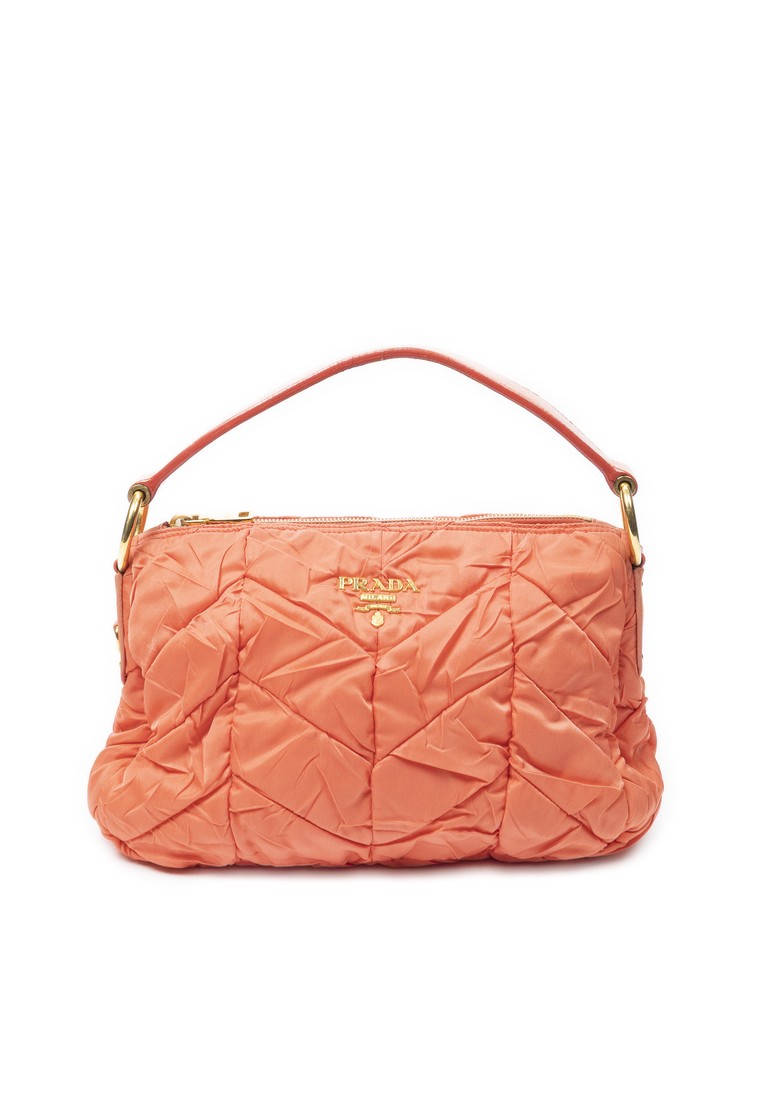 Prada Pre-Loved Quilted Zip Hobo