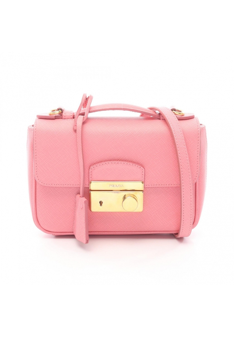 PRADA Pre-Loved Prada Handbag Saffiano leather pink 2WAY