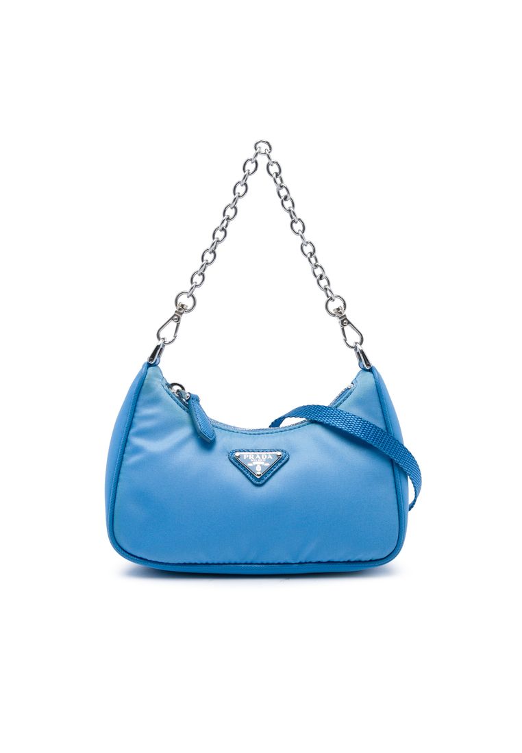 Prada Pre-Loved Prada Mini Saffiano Trimmed Tessuto Re Edition 2005 Satchel