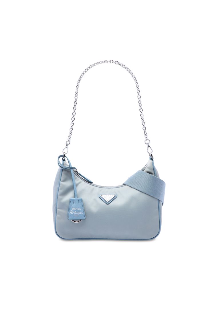 Prada Pre-Loved Prada Saffiano Trimmed Tessuto Re Edition 2005 Satchel