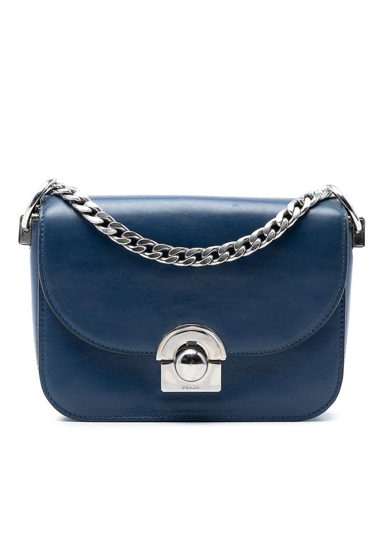 Prada Pre-Loved Prada Glace Calf Arcade Crossbody