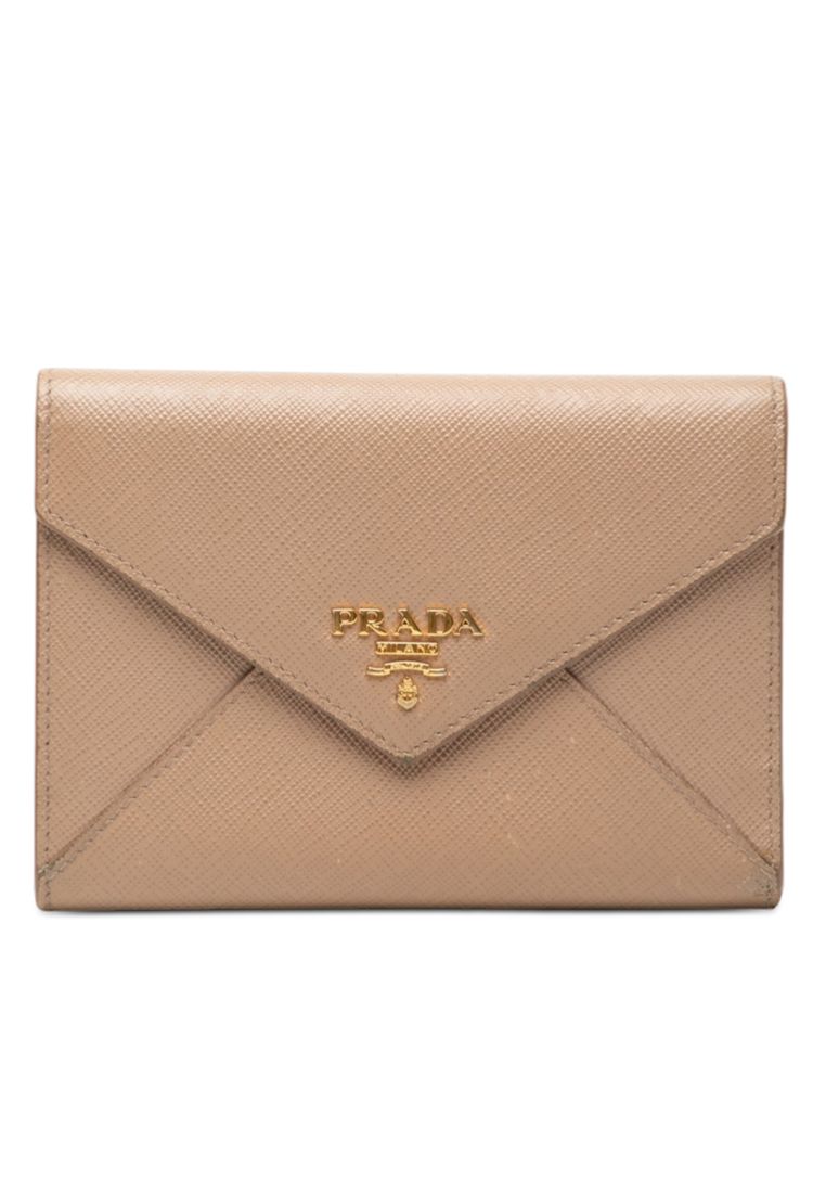 Prada Pre-Loved Prada Saffiano Trifold Envelope Wallet