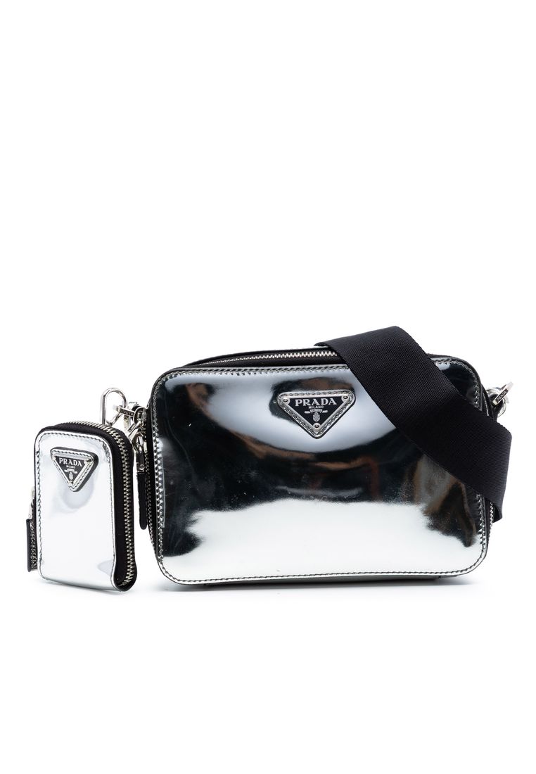 Prada Pre-Loved Prada Small Spazzolato Brique Crossbody