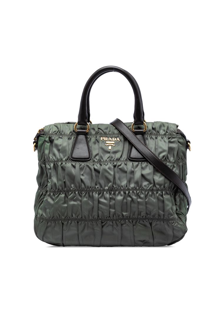 Prada Pre-Loved Prada Tessuto Gaufre Satchel