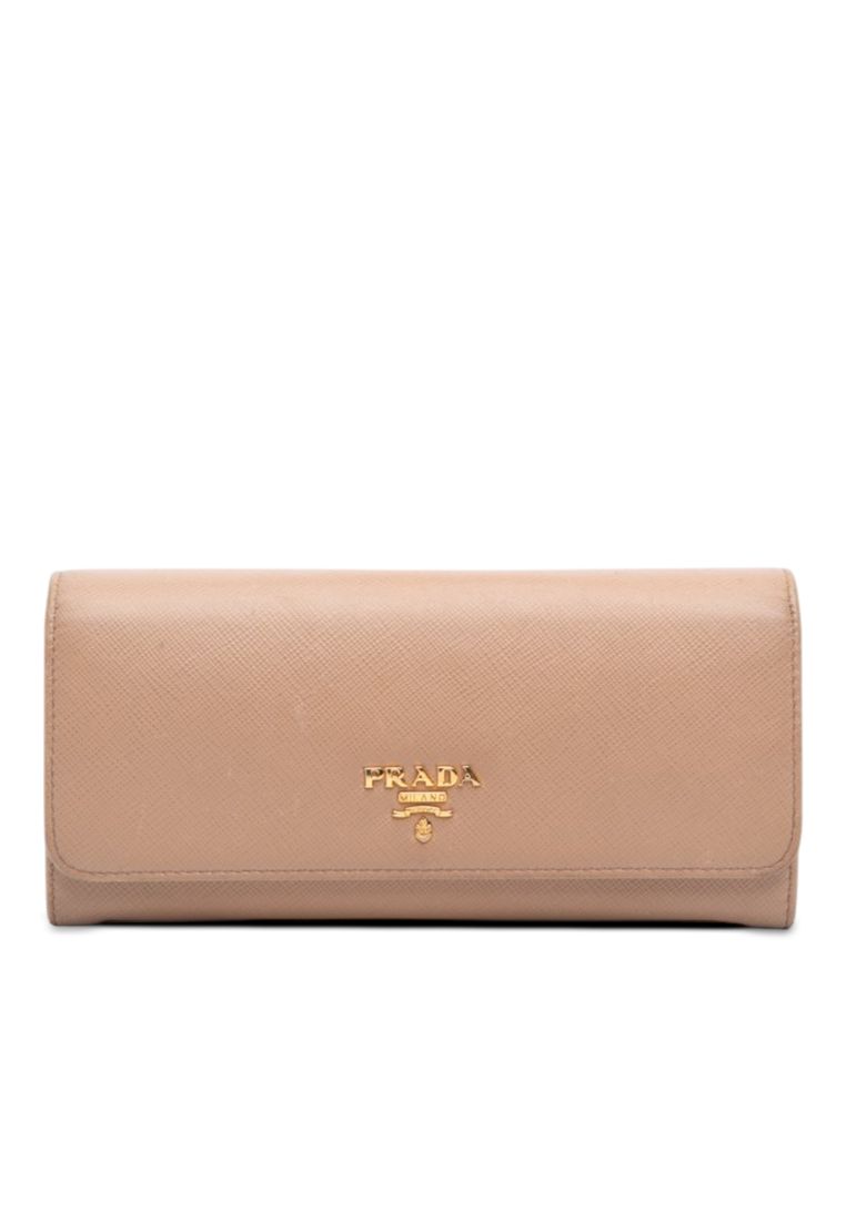 Prada Pre-Loved Prada Saffiano Continental Flap Wallet