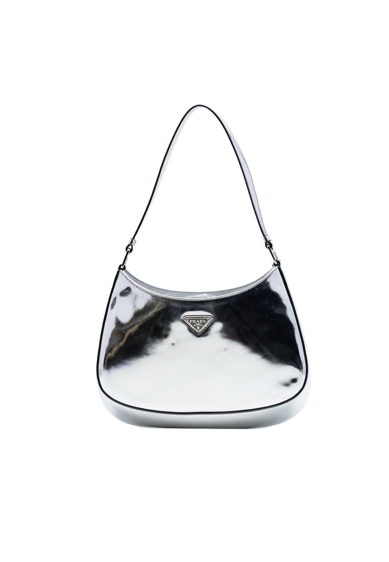 Prada Pre-Loved Prada Spazzolato Leather Cleo Shoulder Bag