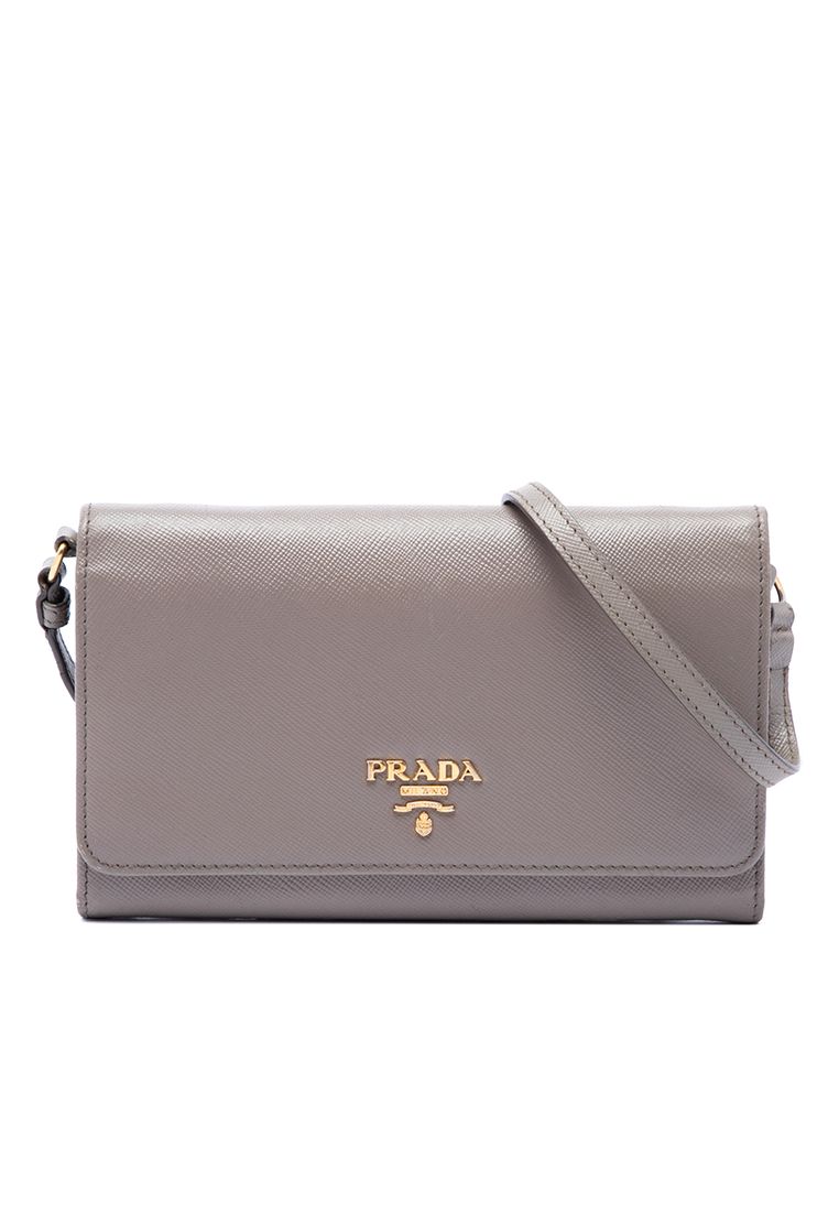 Prada Pre-Loved Prada Saffiano Wallet On Strap