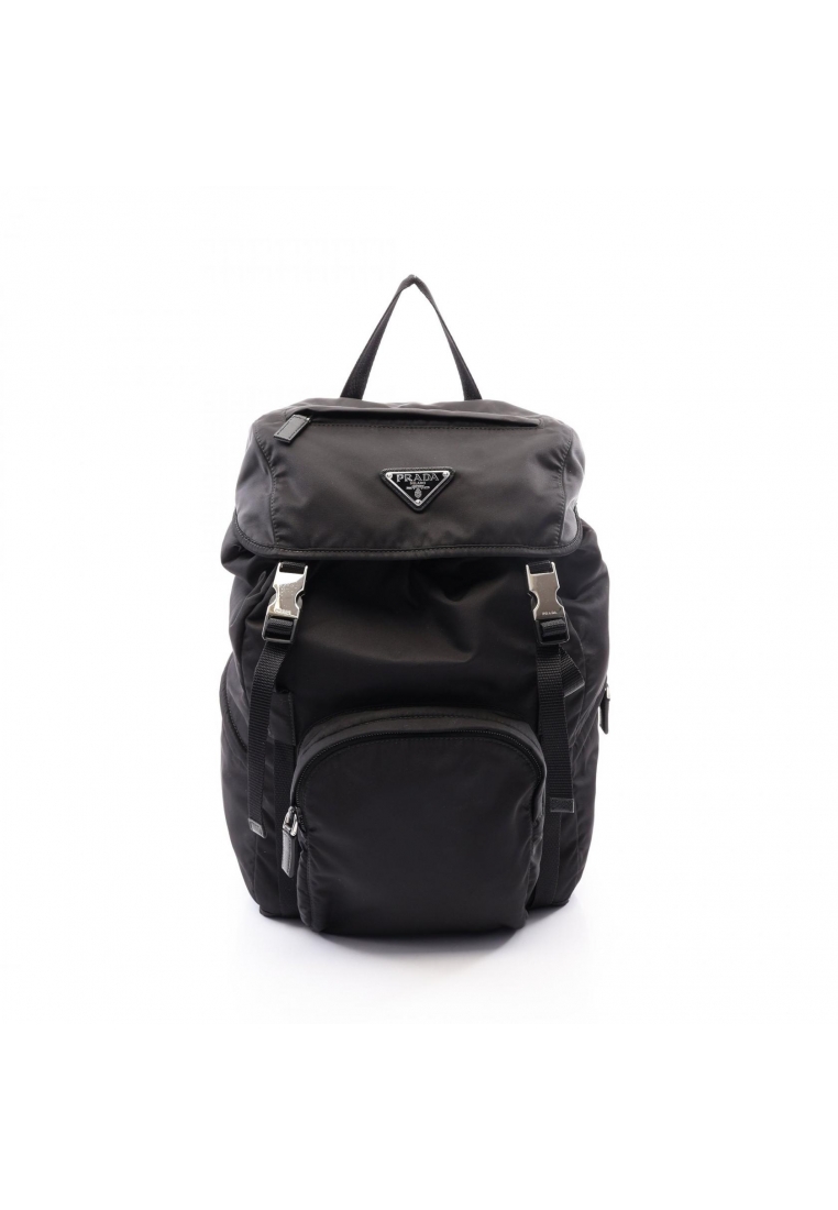 Prada Pre-Loved Prada Re-Nylon Backpack rucksack Nylon Saffiano leather black