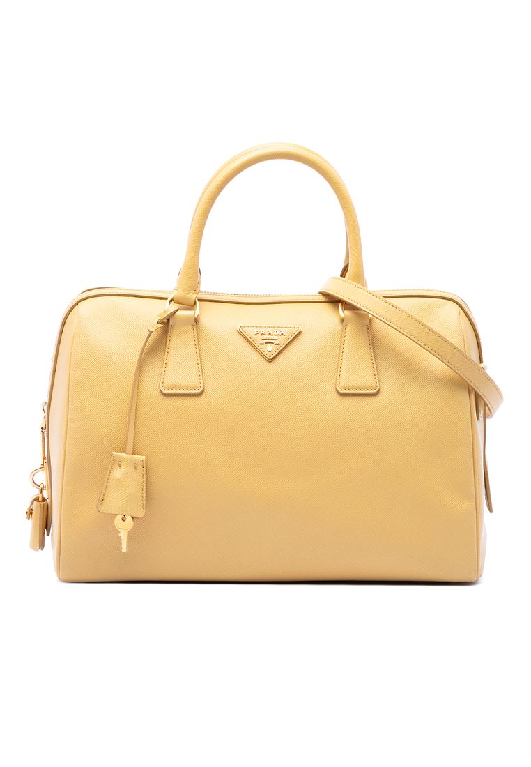 Prada Pre-Loved Prada Saffiano Lux Boston Bag
