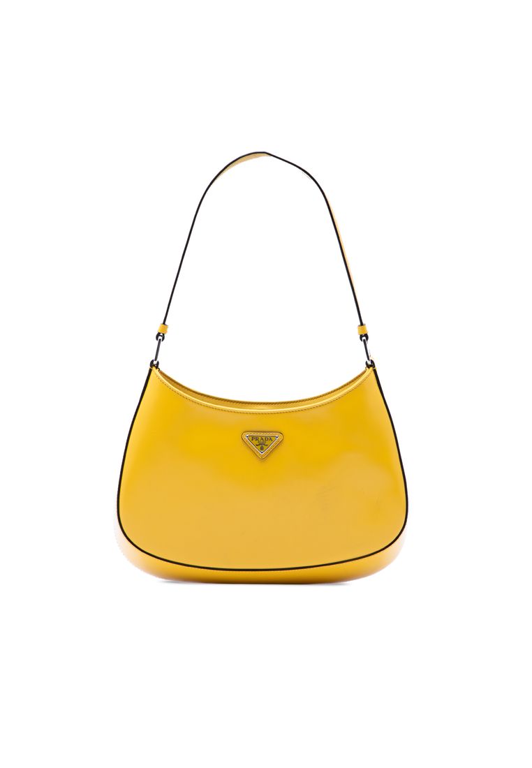 Prada Pre-Loved Prada Brushed Leather Cleo Shoulder Bag