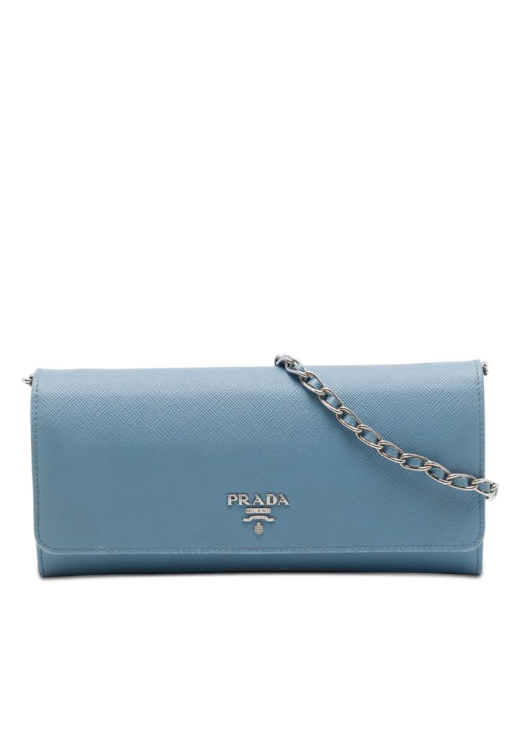 Prada Pre-Loved Prada Saffiano Wallet On Chain