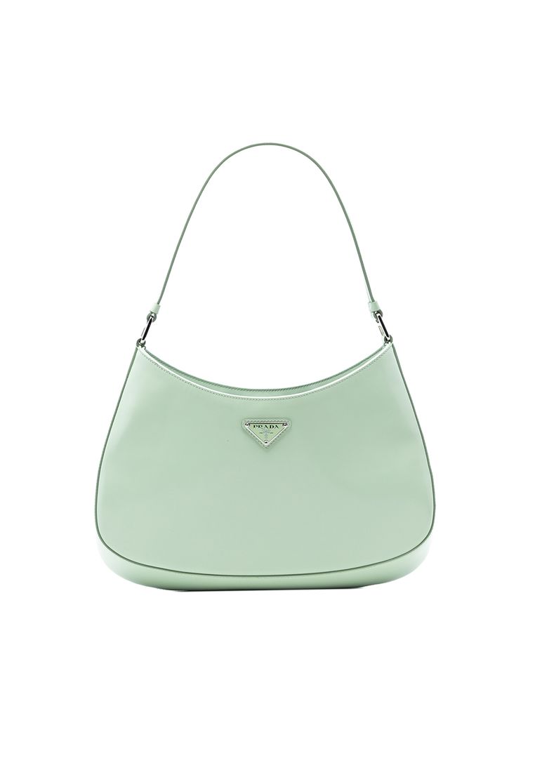 Prada Pre-Loved Prada Spazzolato Leather Cleo Shoulder Bag