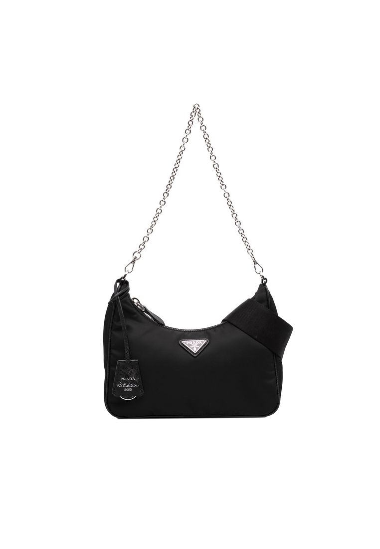 Prada Pre-Loved Prada Saffiano Trimmed Re Nylon Re Edition 2005 Satchel