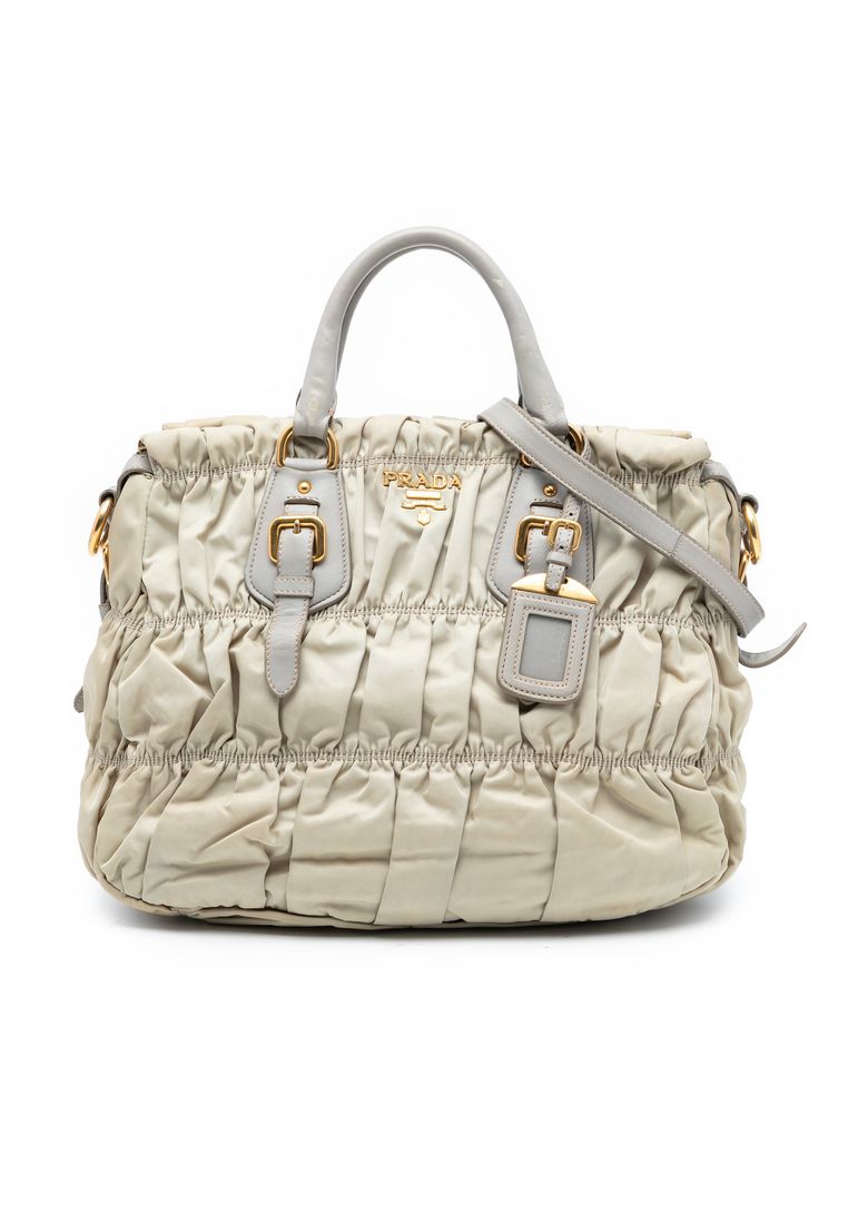 Prada Pre-Loved Prada Tessuto Gaufre Satchel