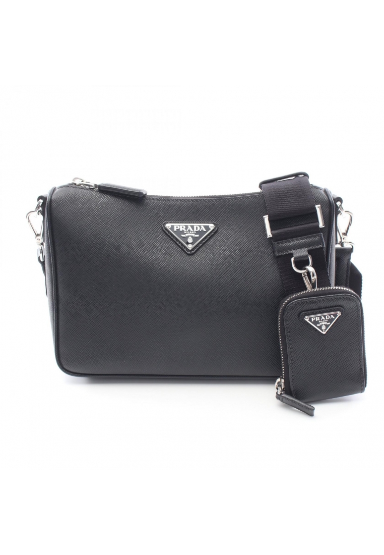 Prada Pre-Loved Prada SAFFIANO TRAVEL Shoulder bag Saffiano leather black