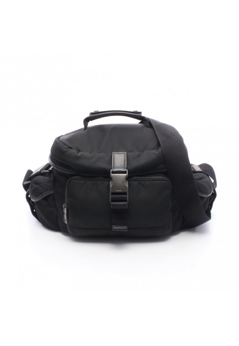 Prada Pre-Loved Prada camera bag Shoulder bag Nylon leather black